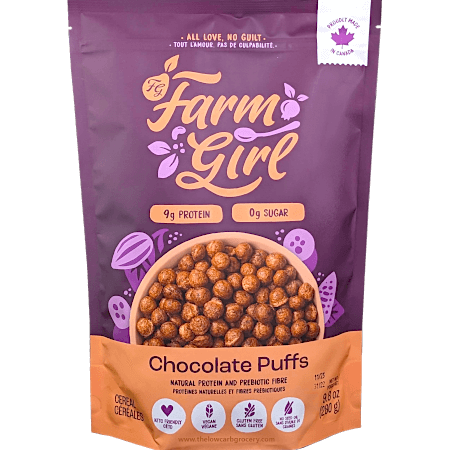 Vegan Gluten-Free Keto Friendly Chocolate Puffs Cereal