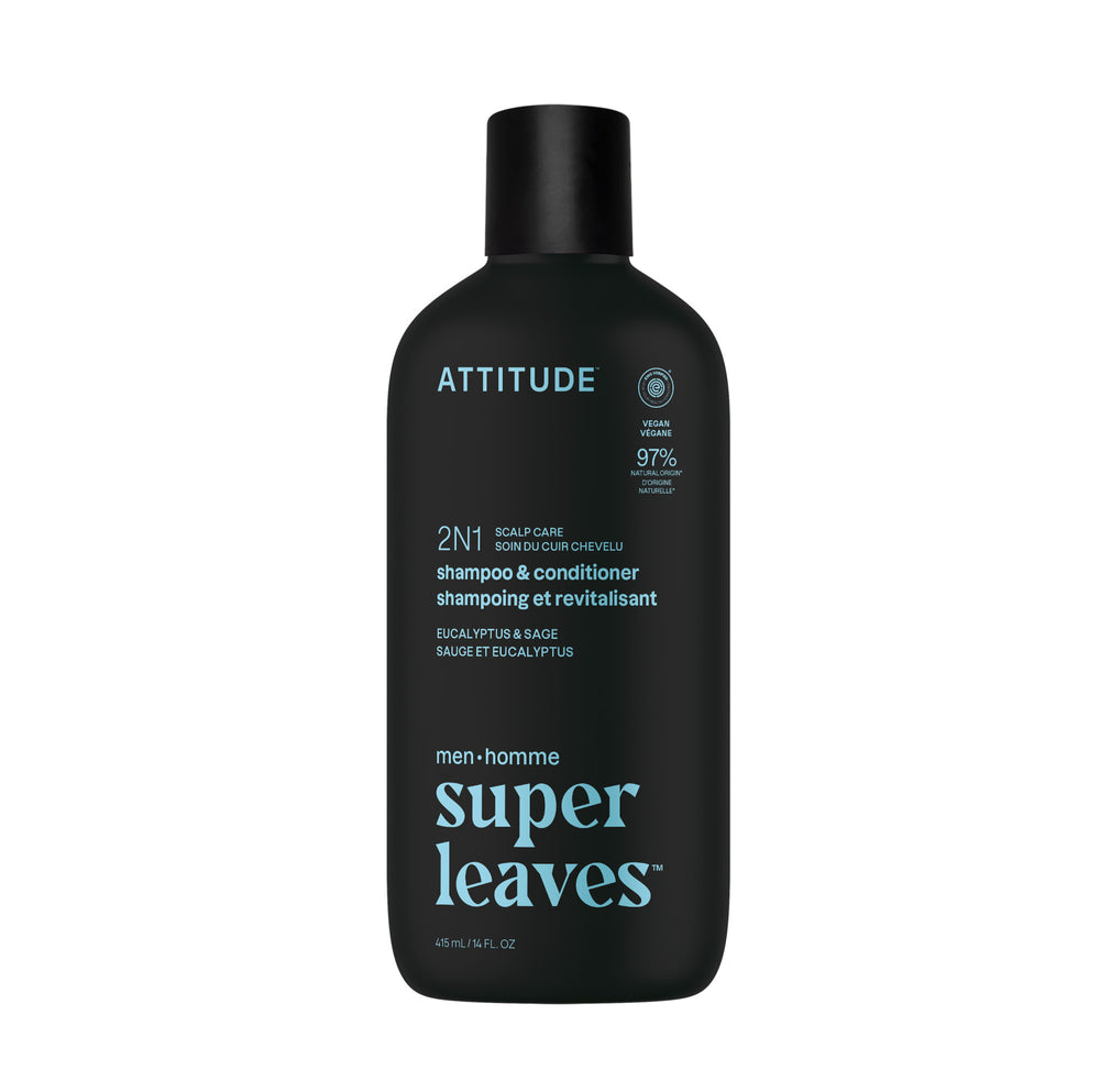 Attitude 2-In-1 Shampoo and Body Wash - Black Willow & Aspen
