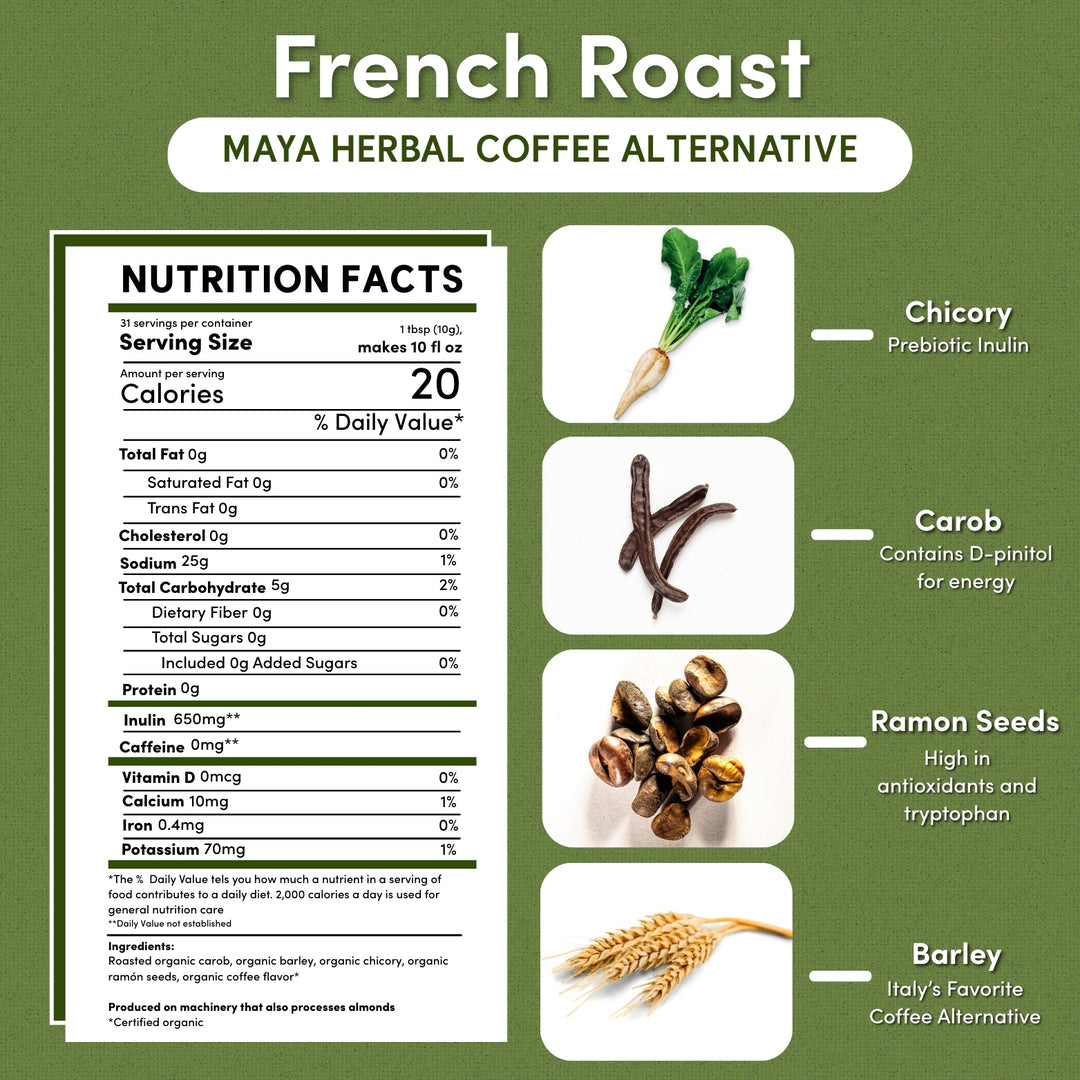 Teeccino Organic French Roast Herbal Coffee