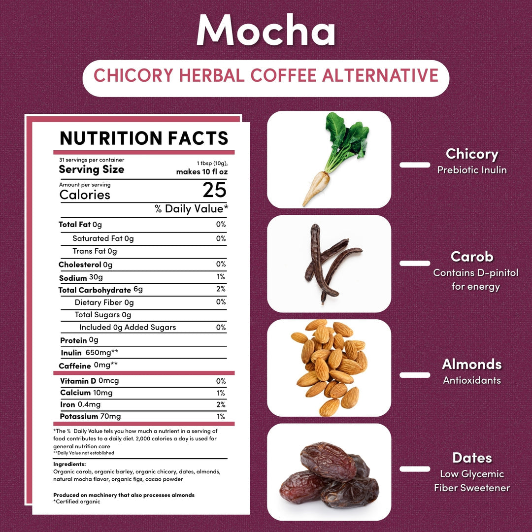 Teeccino Mocha Chicory Herbal Coffee