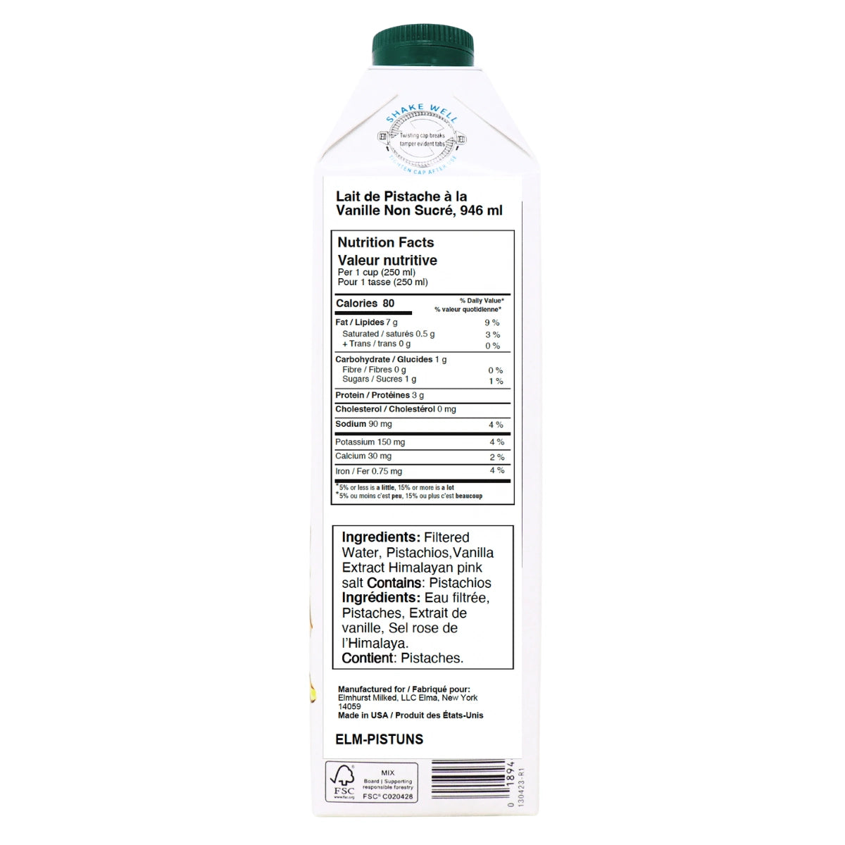 Vanilla Milked Pistachios Beverage