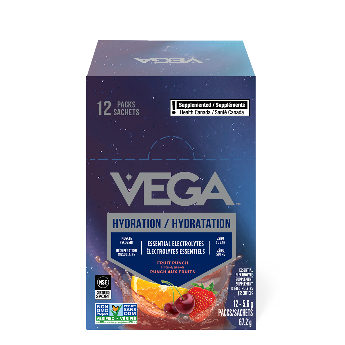 Vega Fruit Punch Hydration Sachet Box