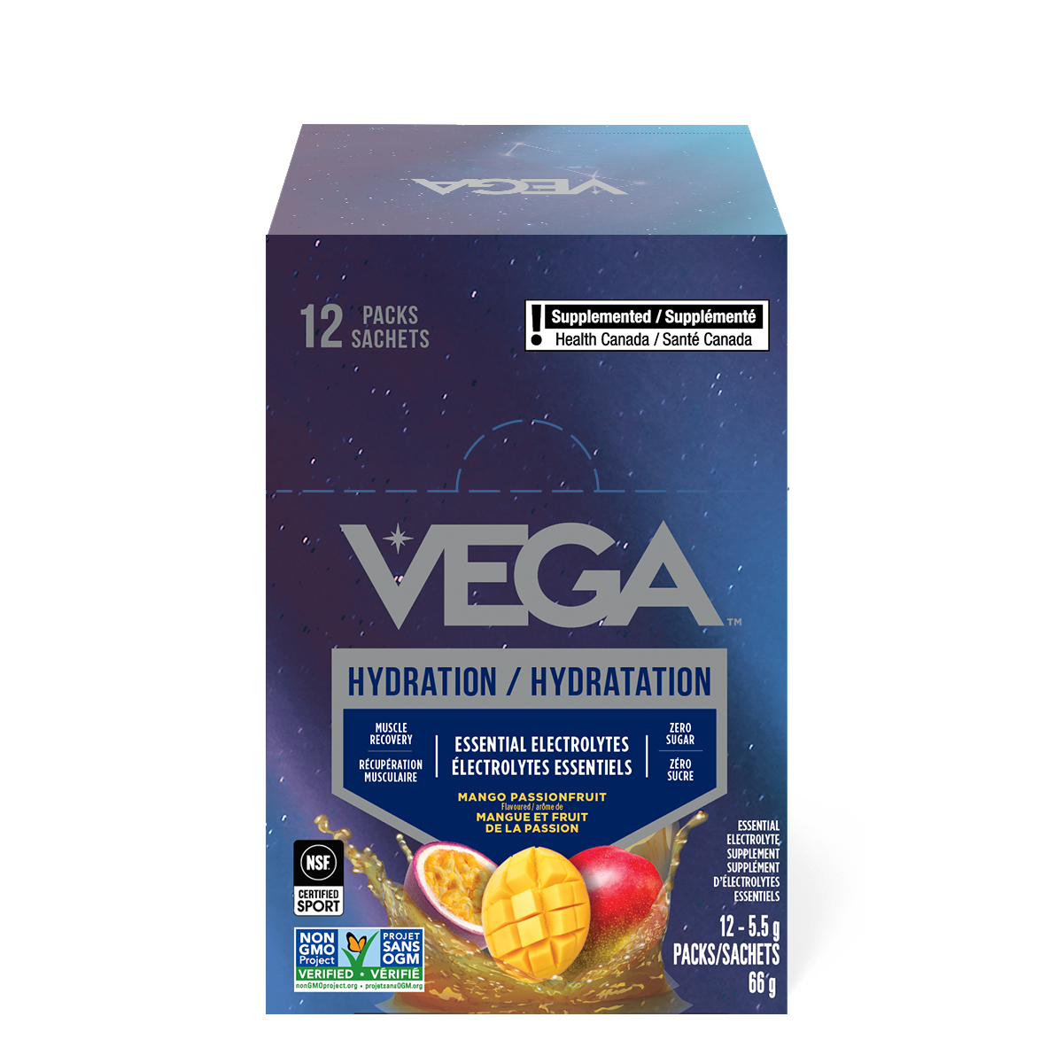 Vega Mango Passionfruit Hydration Sachet Box