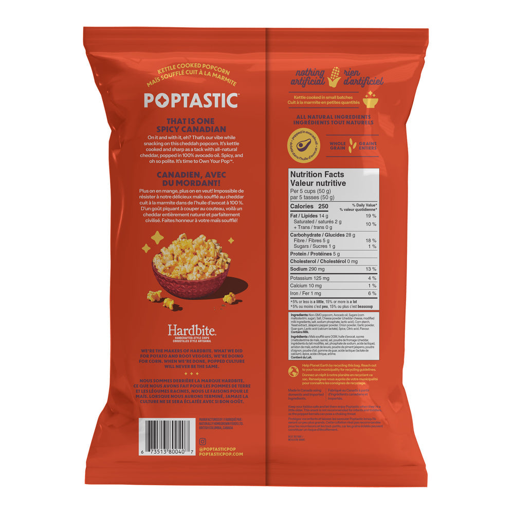 Poptastic Spicy Canadian Cheddar Popcorn