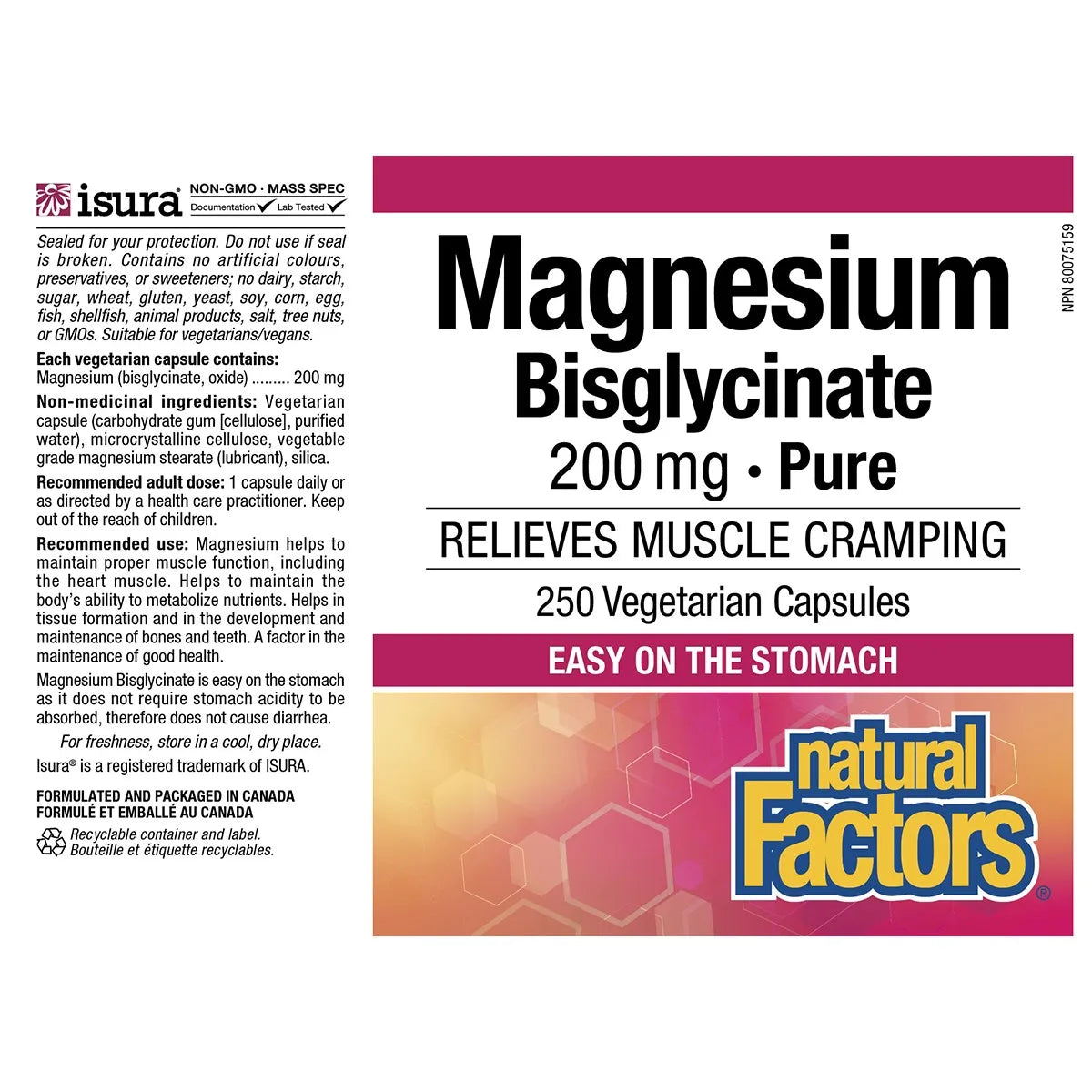 Magnesium Bisglycinate 200mg