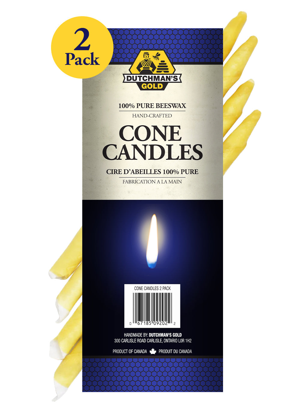 Dutchman's Gold Cone Candles 2 Pack