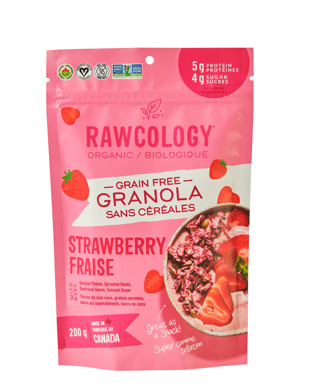Rawcology Organic Strawberry Grain Free Granola