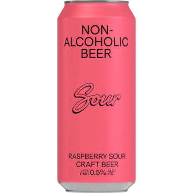 Raspberry Sour Non-Alcoholic Beer