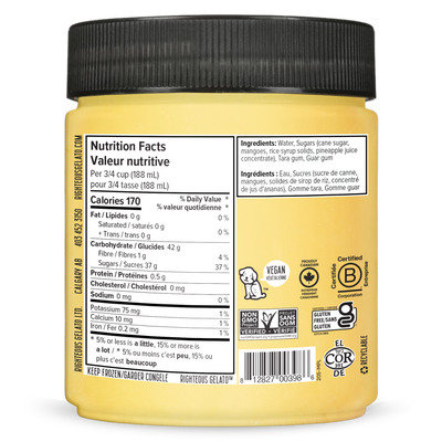 Righteous Mango Pineapple Sorbet