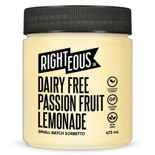 Dairy-Free Passion Fruit Lemonade Sorbet