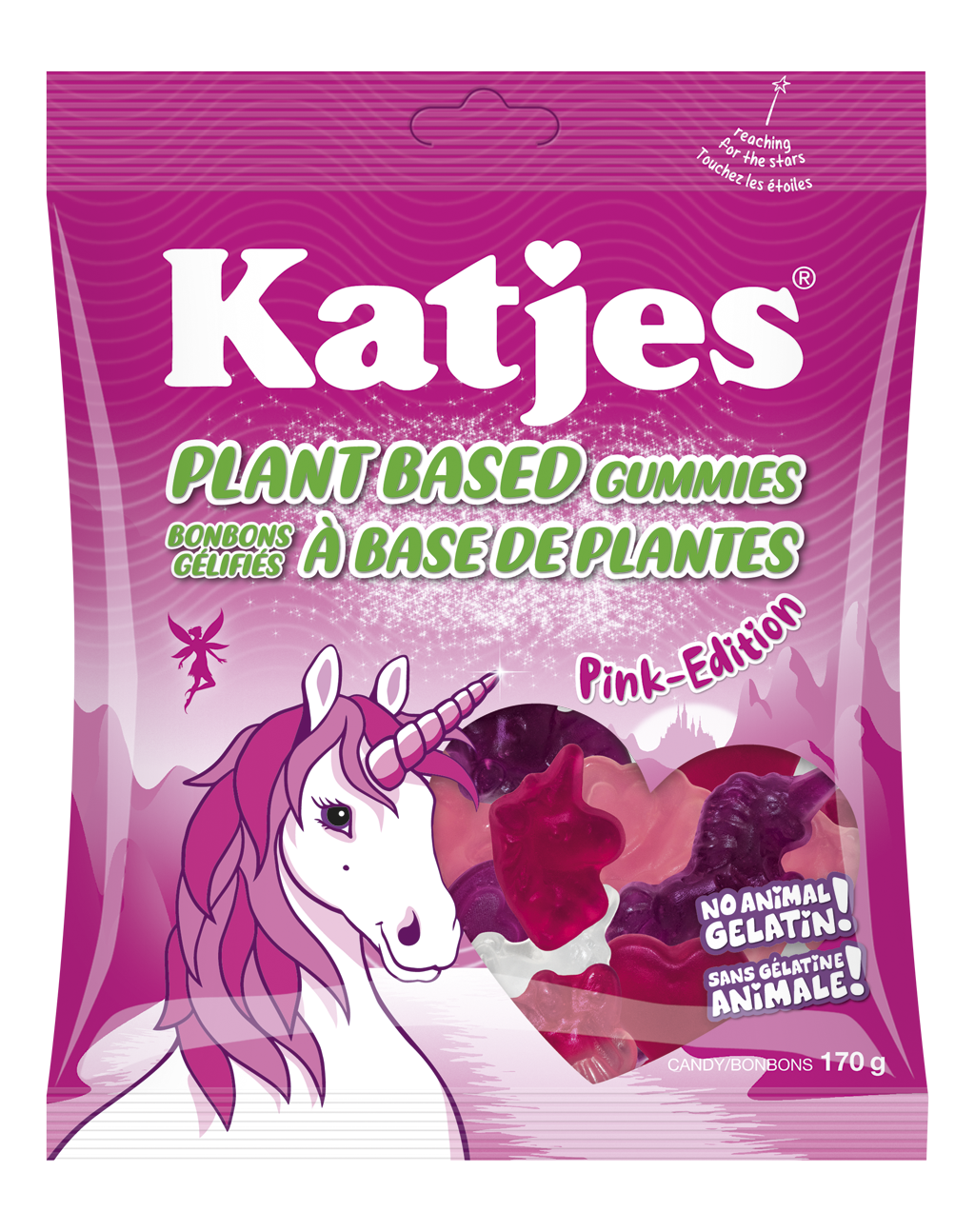 Plant-Based Pink Unicorn Gummies