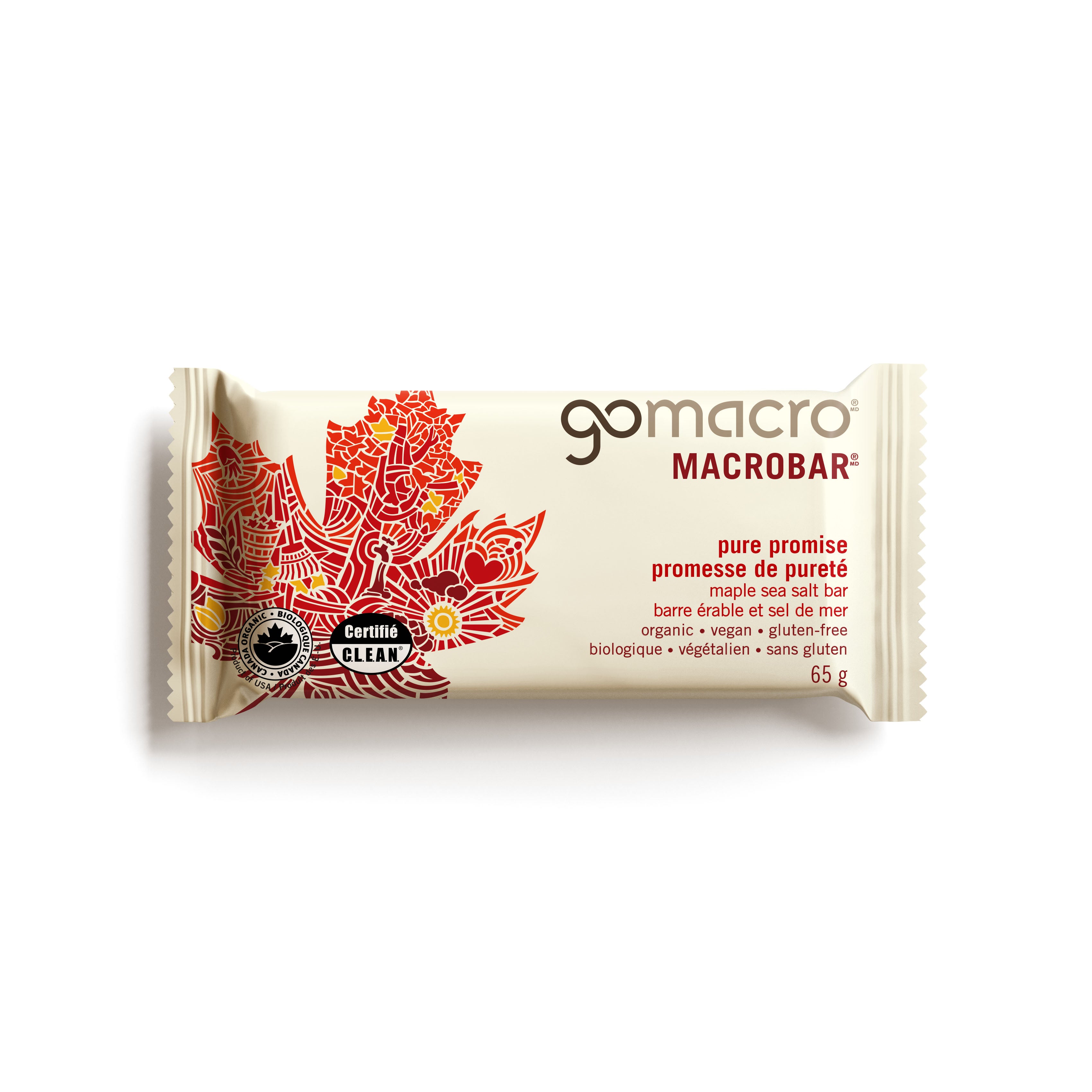 GoMacro Pure Promise Maple Sea Salt Bar