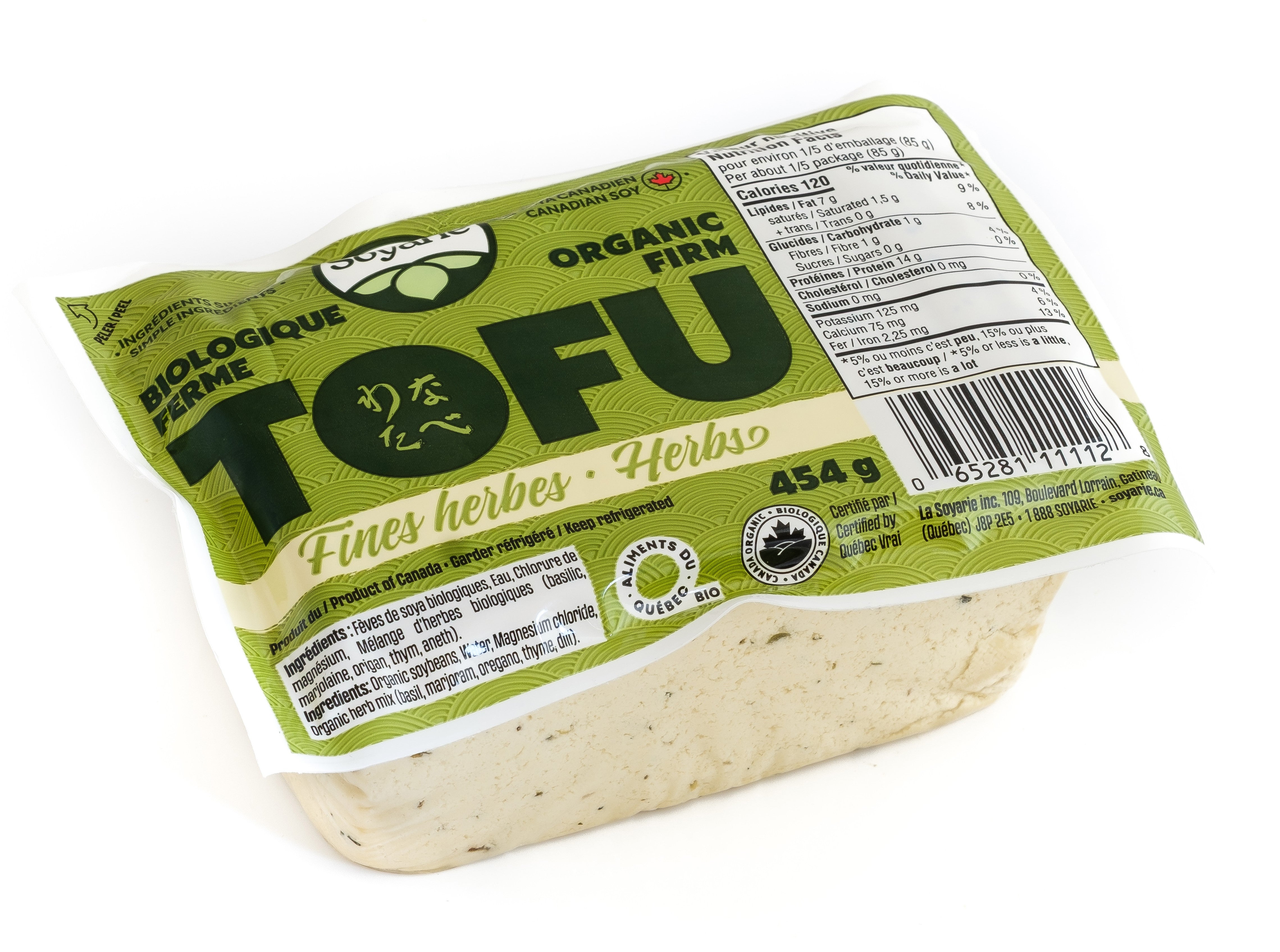 Soyarie Organic Firm Herb Tofu