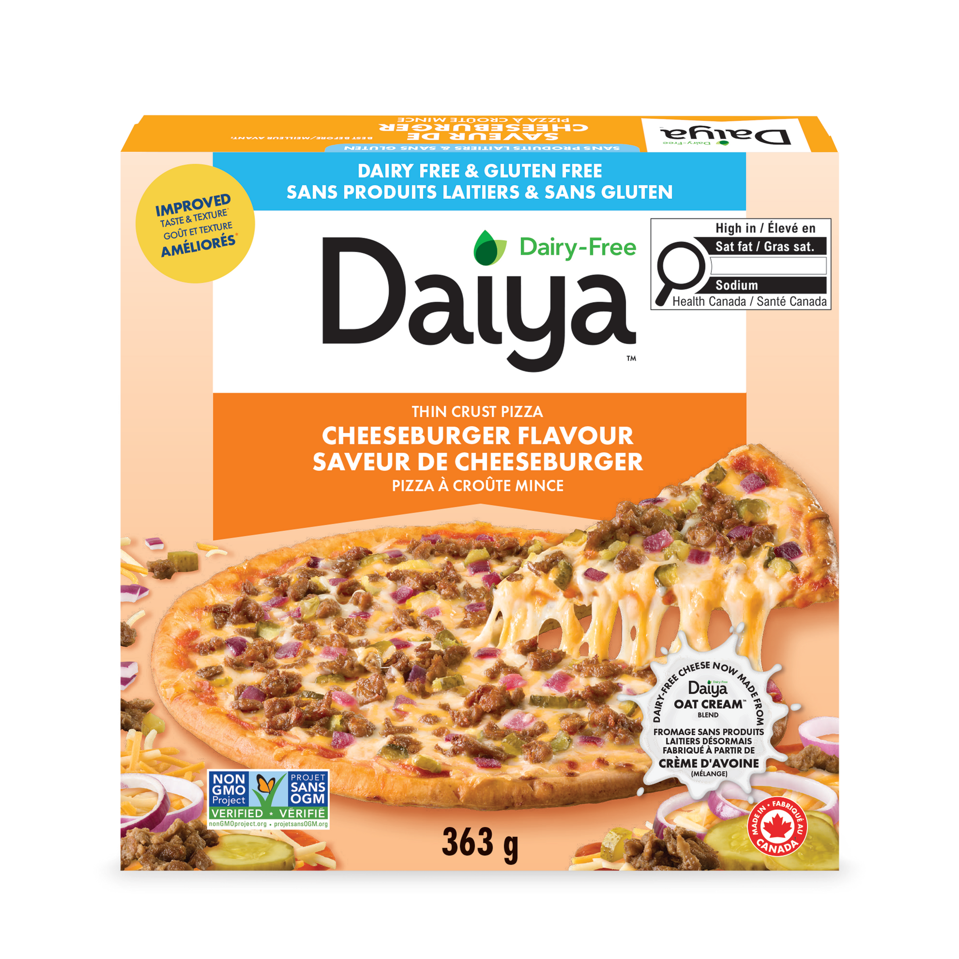 Daiya Gluten-Free Dairy-Free Cheeseburger Flavour Pizza