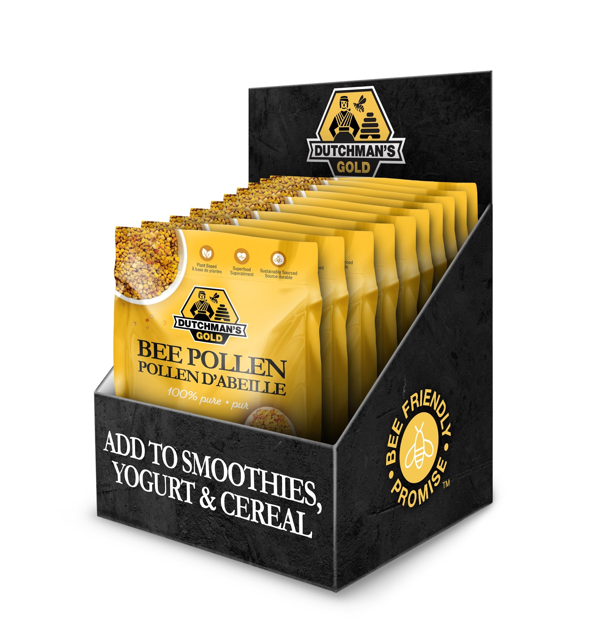 Dutchman's Gold Bee Pollen Sachet Display Box