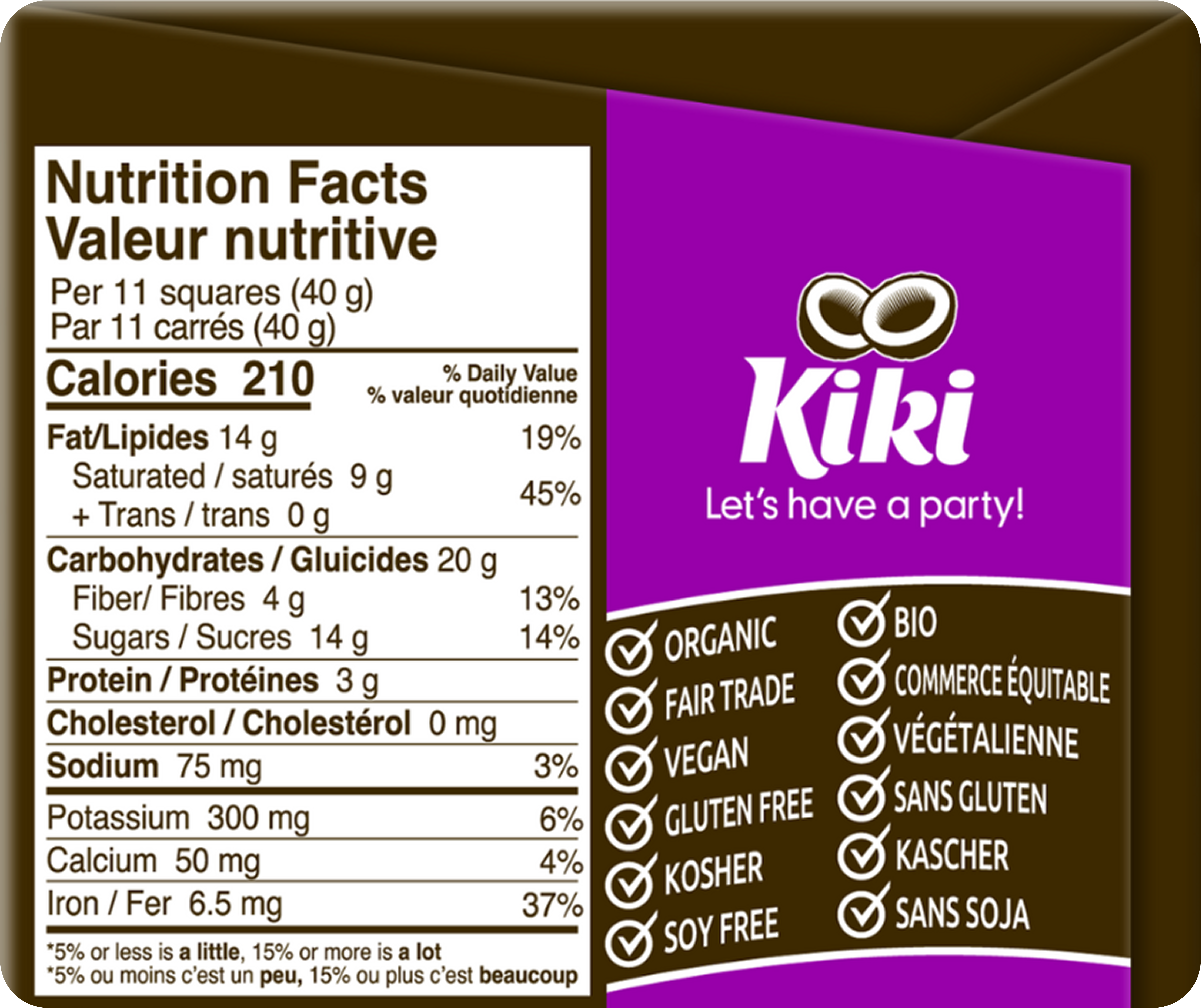 Zazubean Organic Kiki Chocolate