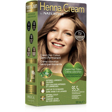Golden Blond 7.3 Semi-Permanent Henna Cream