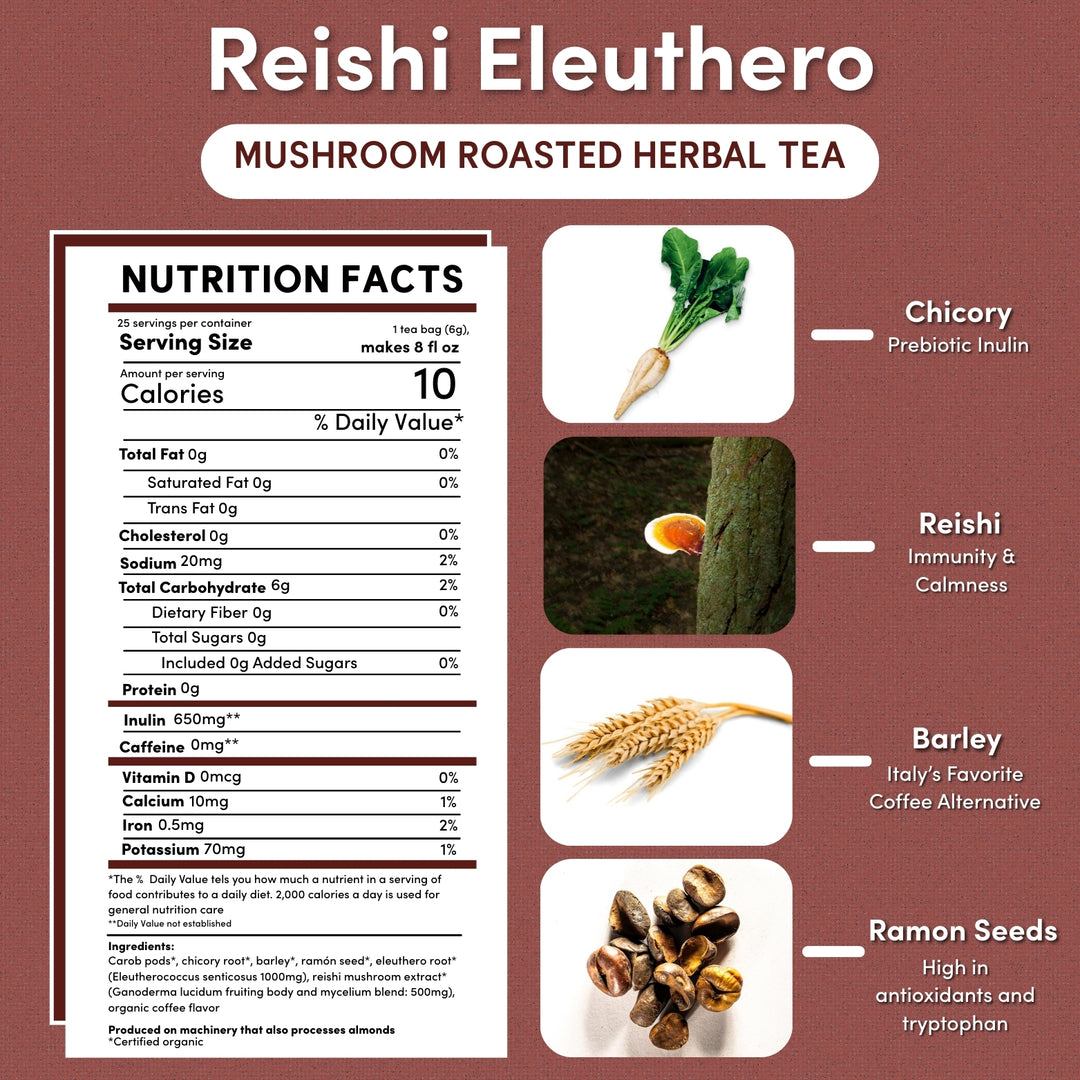 Teeccino Reishi Eleuthero Tea