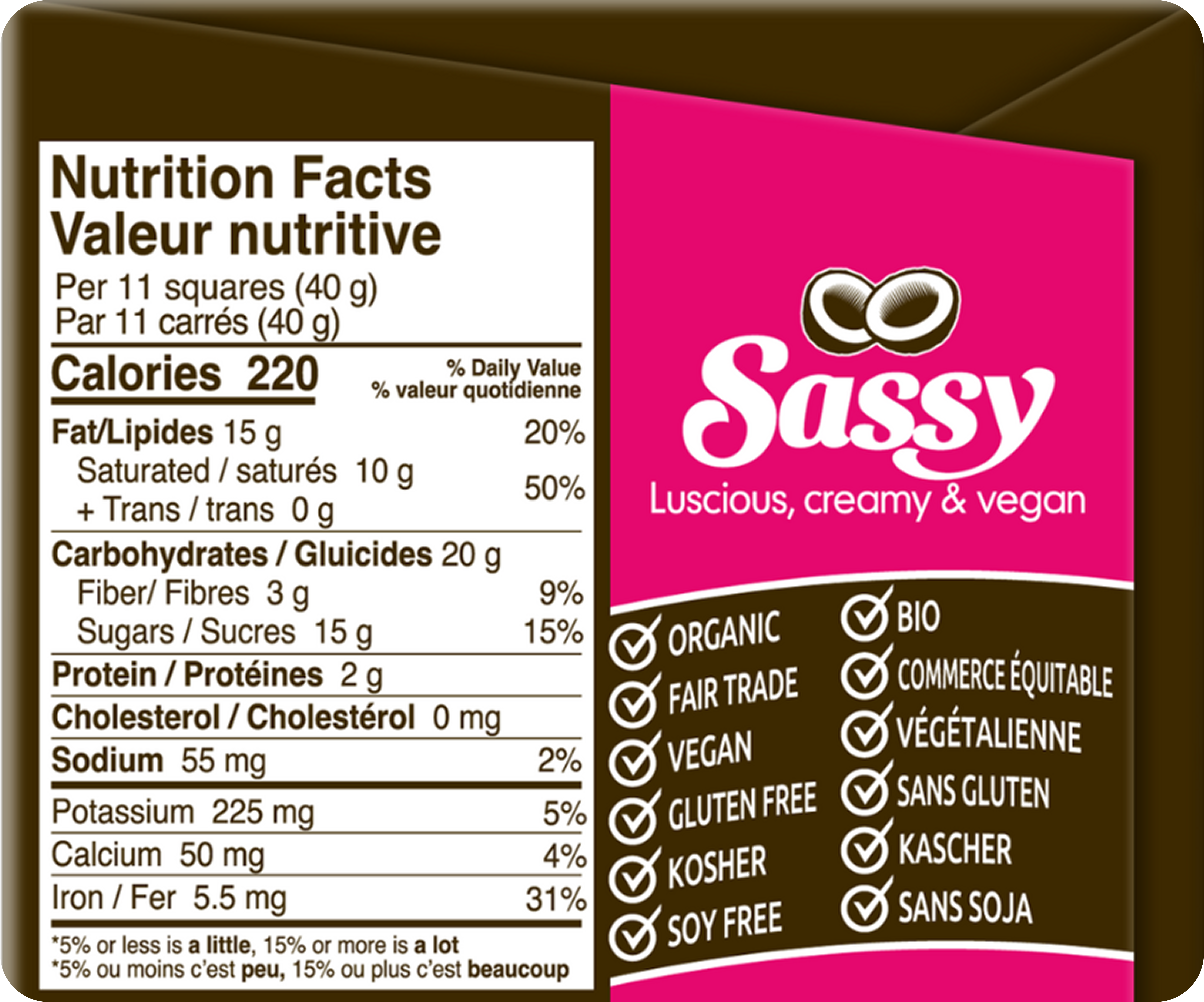 Zazubean Organic Sassy Chocolate