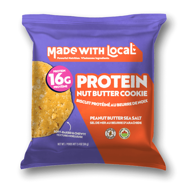 Organic Gluten-Free Peanut Butter Sea Salt Nut Butter Protein Cookie