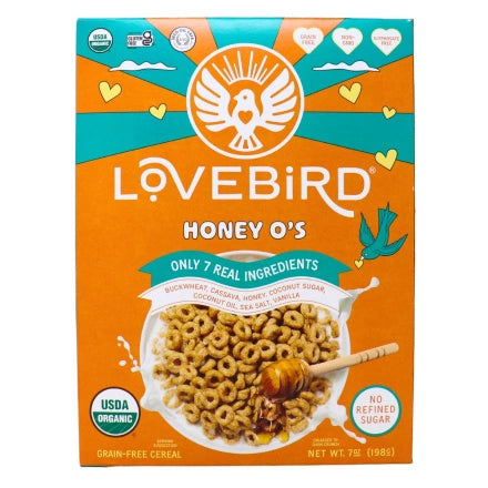 Lovebird Organic Grain-Free Honey O's Cereal