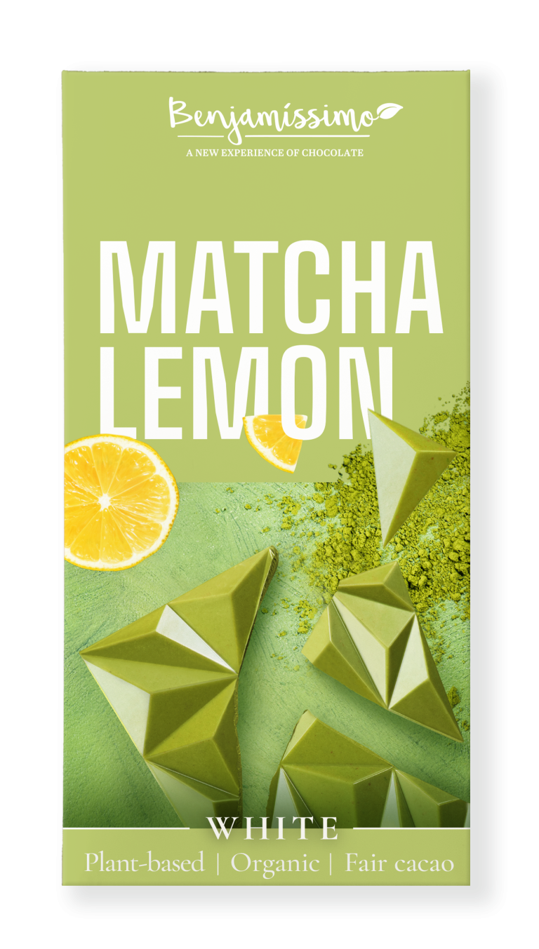 Organic Matcha Lemon White Chocolate Bar