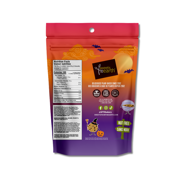 Sweets From The Earth Nut-free Halloween Chocolate Chip Cookies