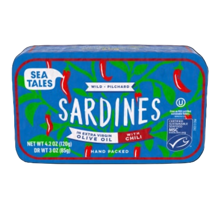 Wild Sardines in Extra Virgin Olive Oil with Chili