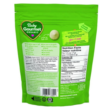 Baby Gourmet Organic Fruity Greens and Coconut Cream Melties