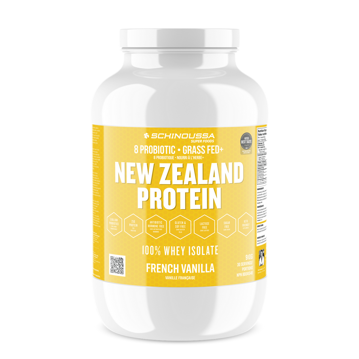 Schinoussa French Vanilla Probiotic Whey
