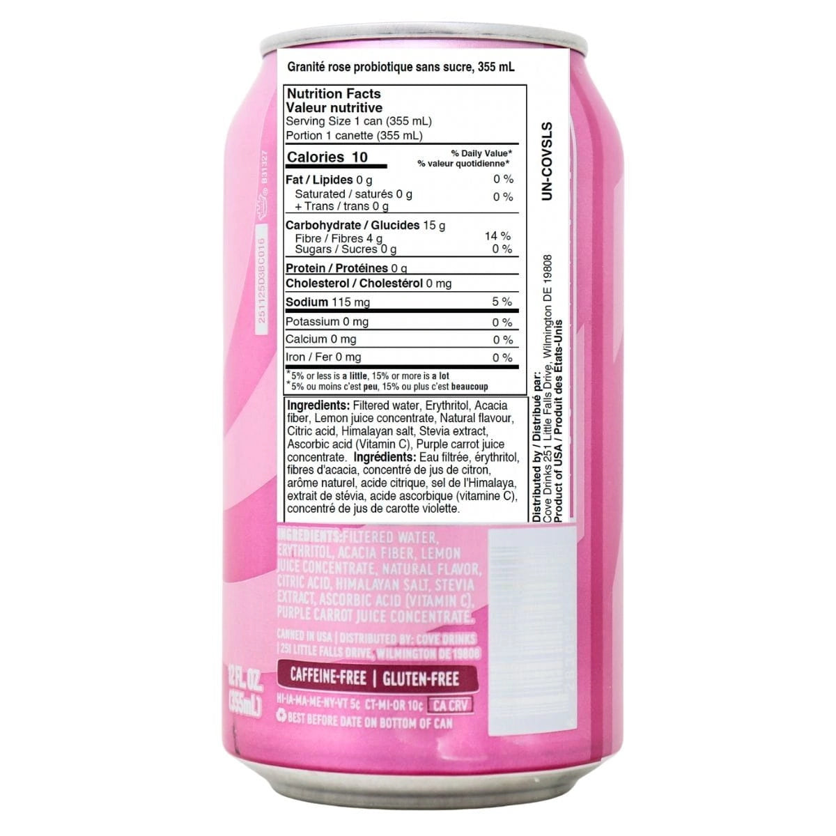 Pink Slushie Probiotic Soda