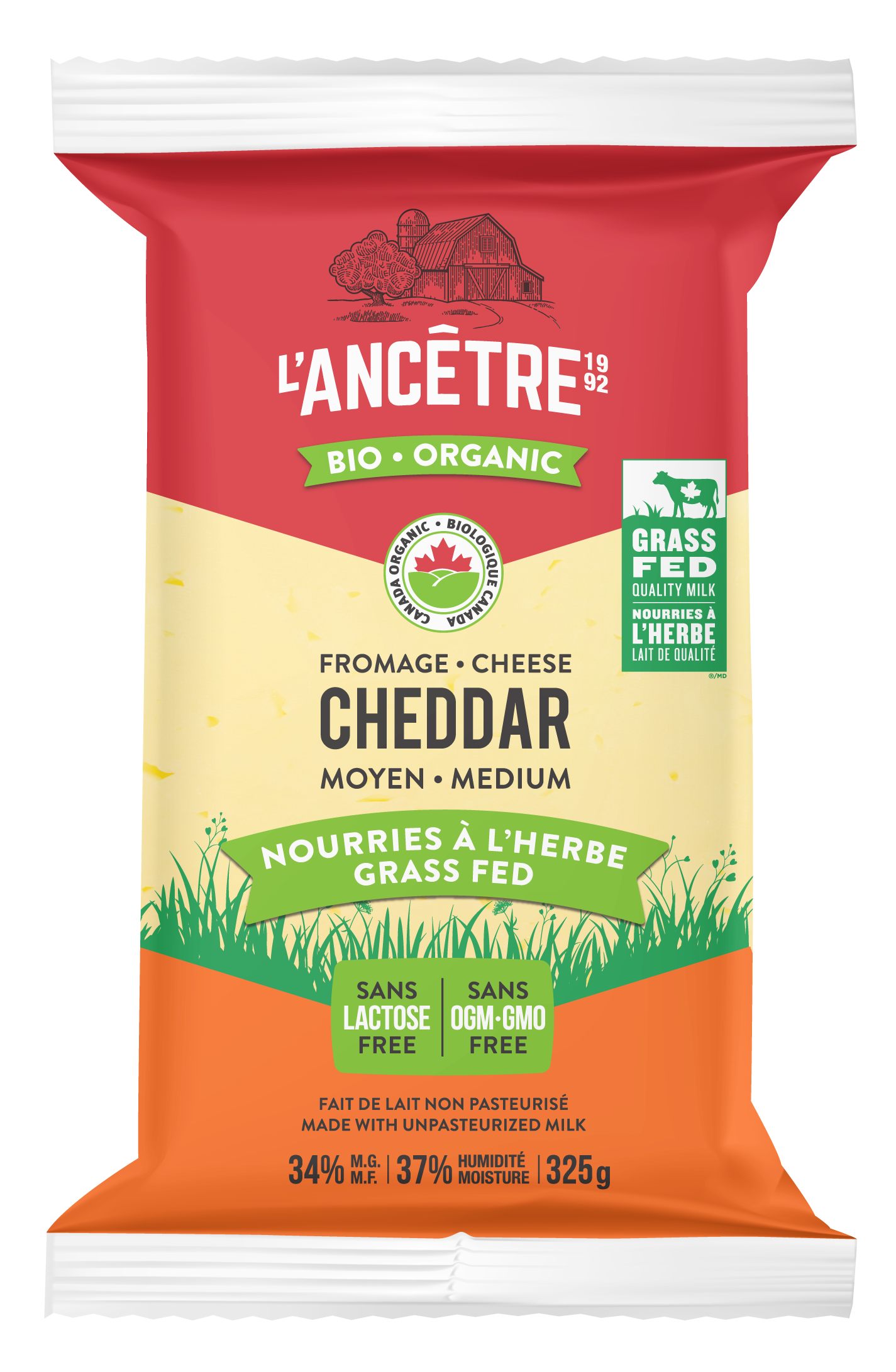 Organic Medium Cheddar Cheese