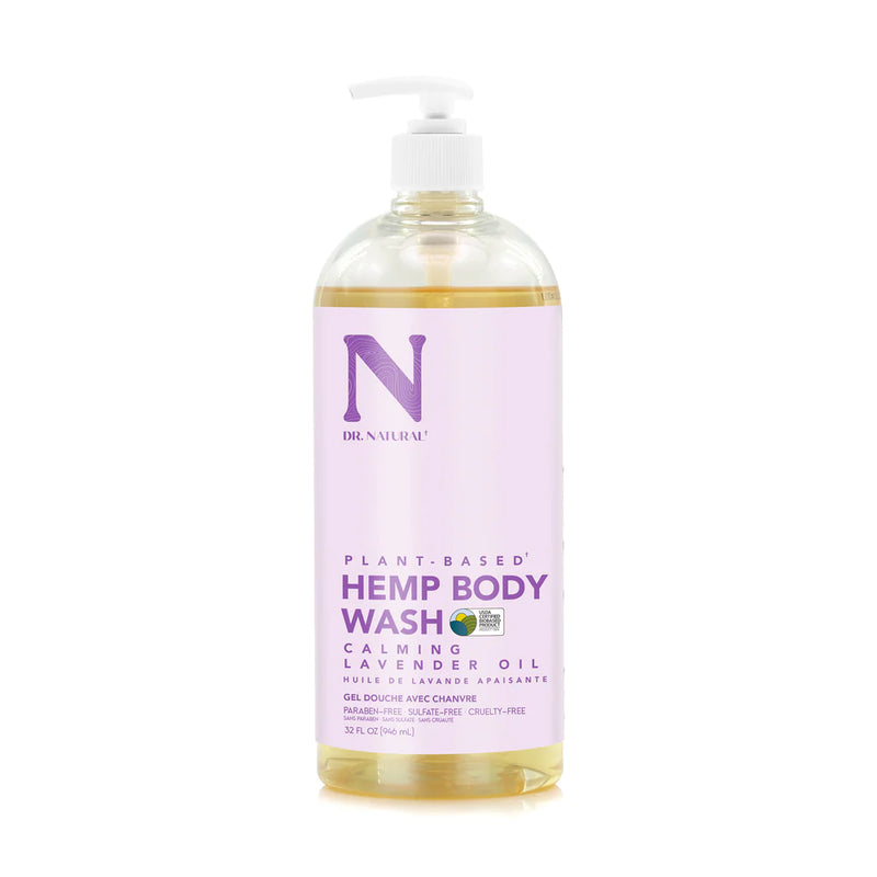 Plant-Based Calming Lavender Oil Hemp Body Wash