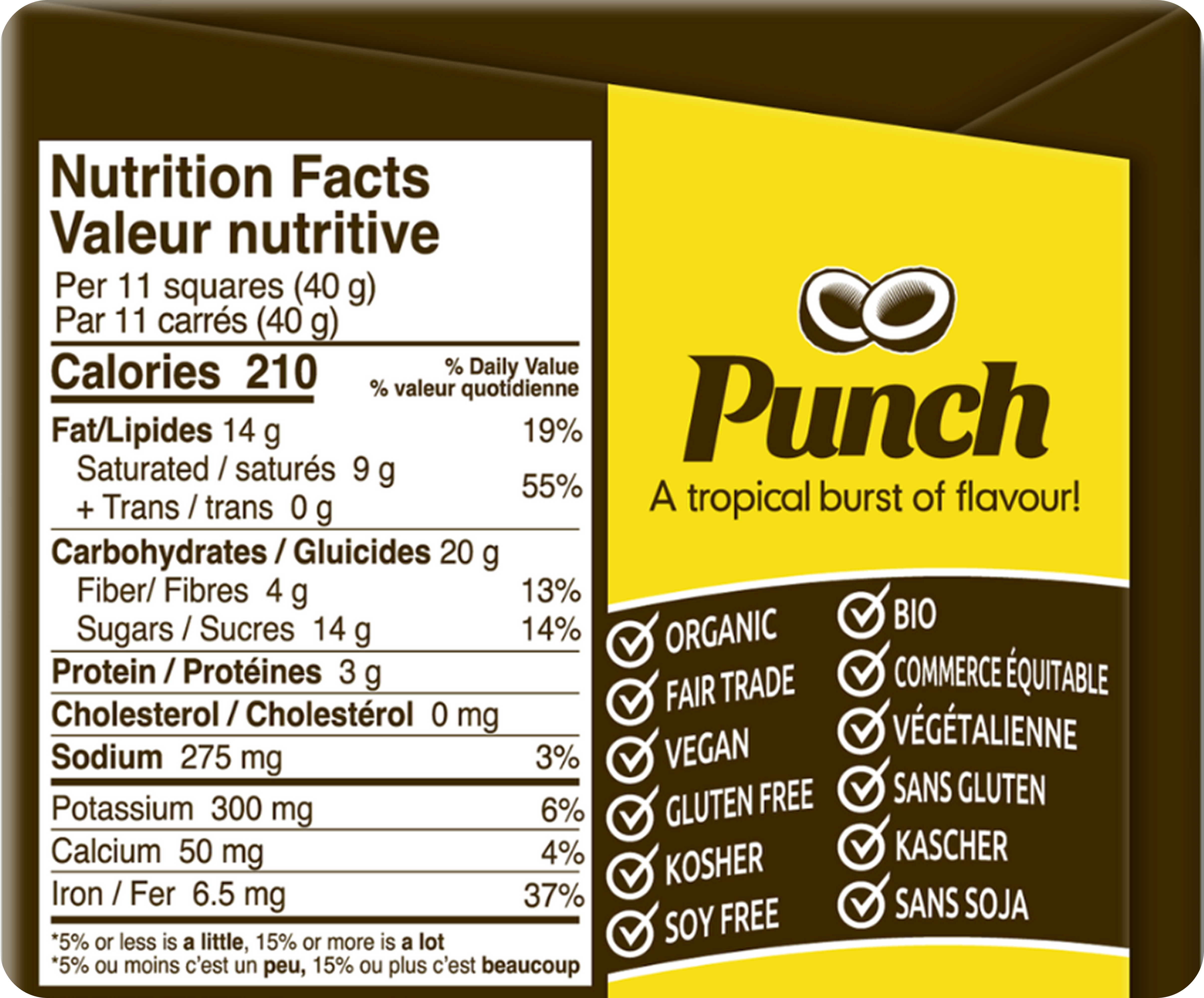 Zazubean Organic Punch Chocolate