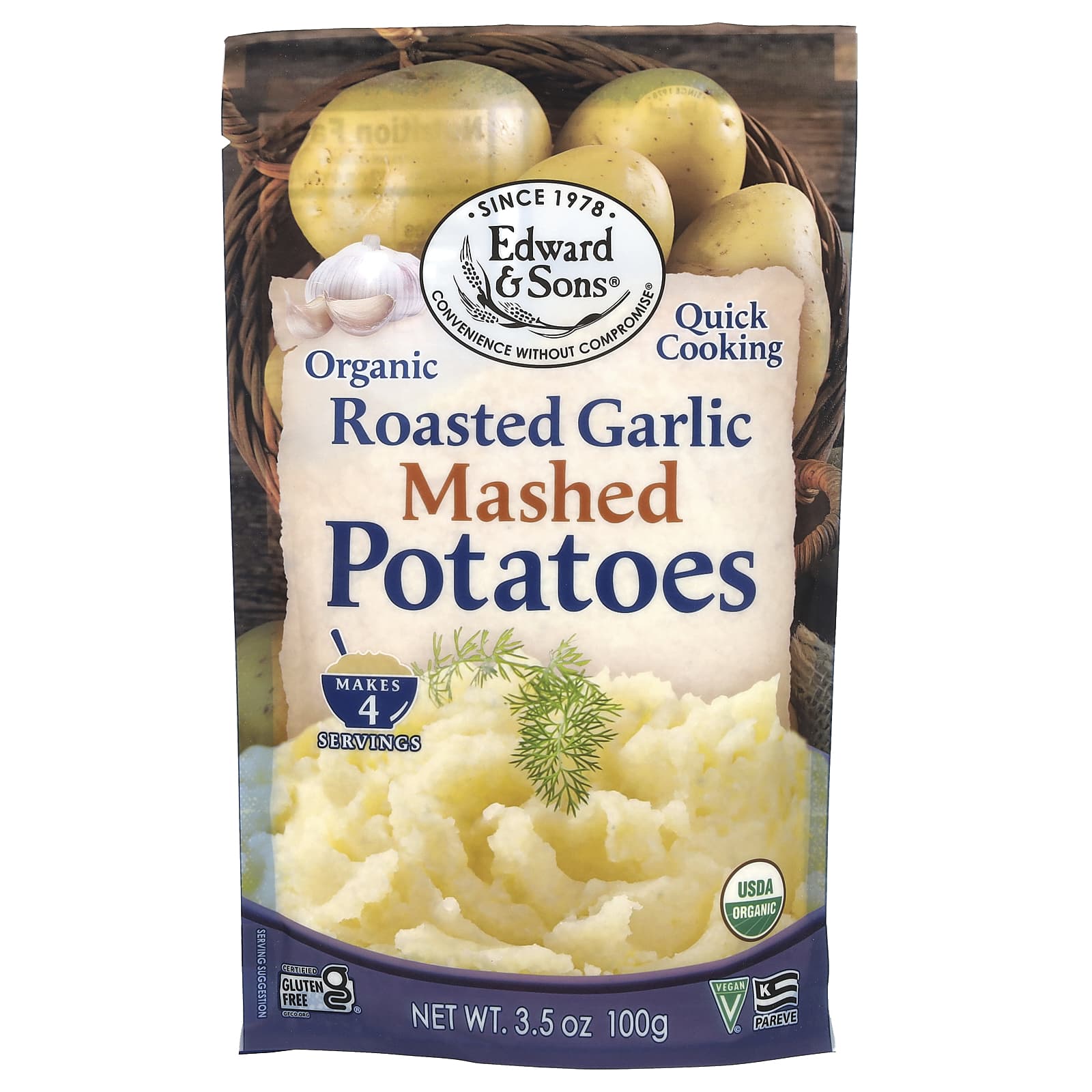 Edward & Sons Organic Garlic Mashed Potatoes