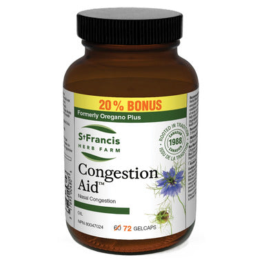 St. Francis Herb Farm Congestion Aid Bonus