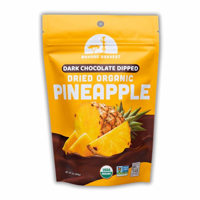 Organic Dark Chocolate Dipped Dried Pineapple