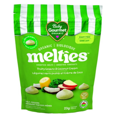 Baby Gourmet Organic Fruity Greens and Coconut Cream Melties