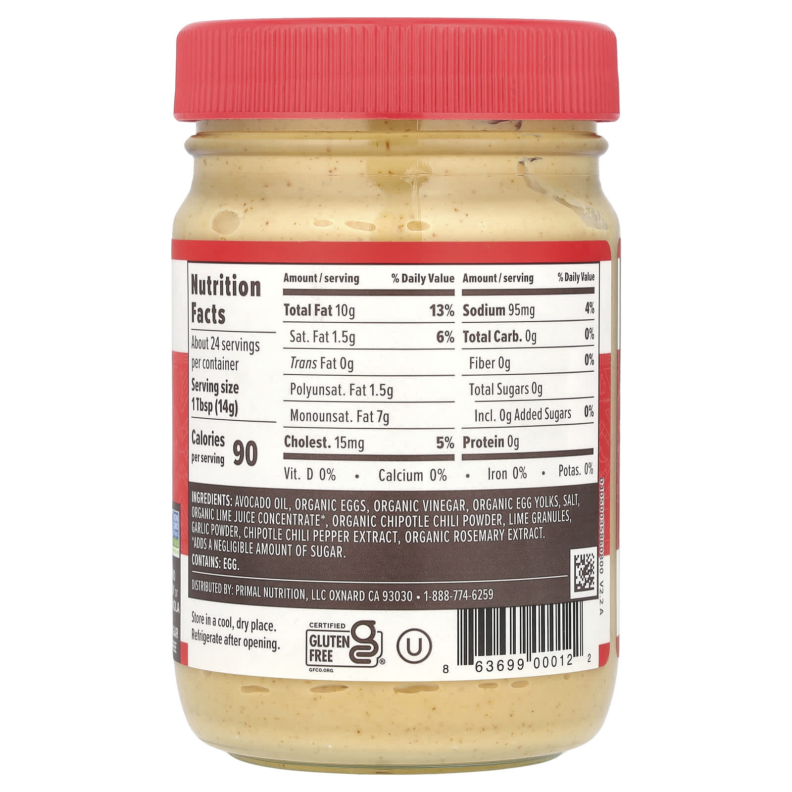 Primal Kitchen Chipotle Lime Avocado Mayo