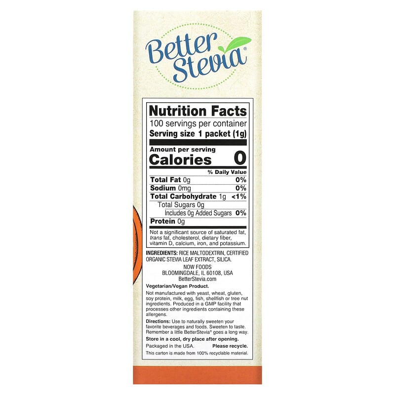 Stevia Extract No After Taste