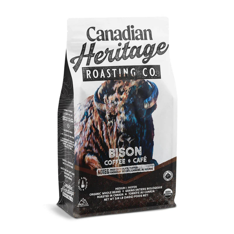 Org Bison Medium Roast Whole Coffee Beans