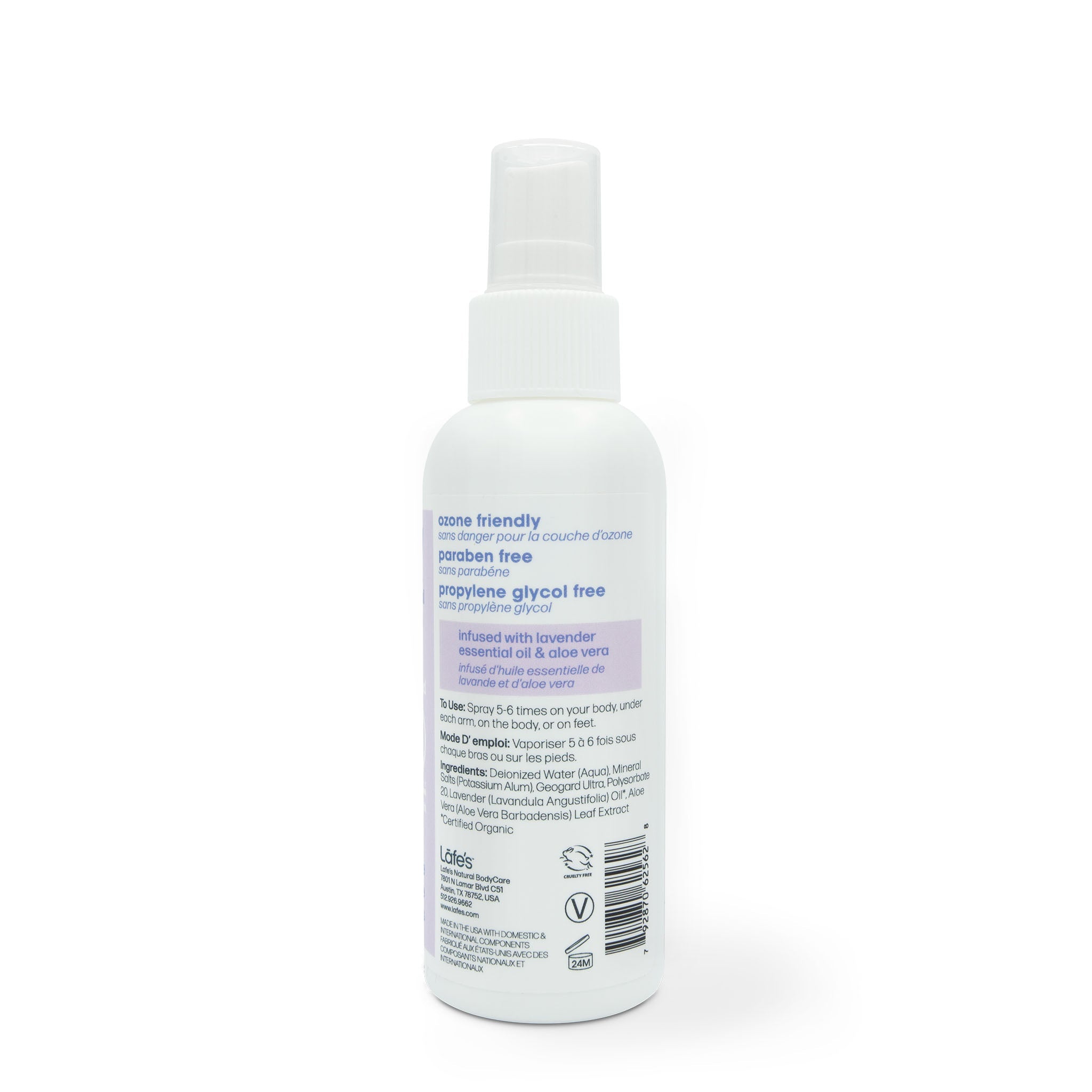 Lavender Deodorant Spray