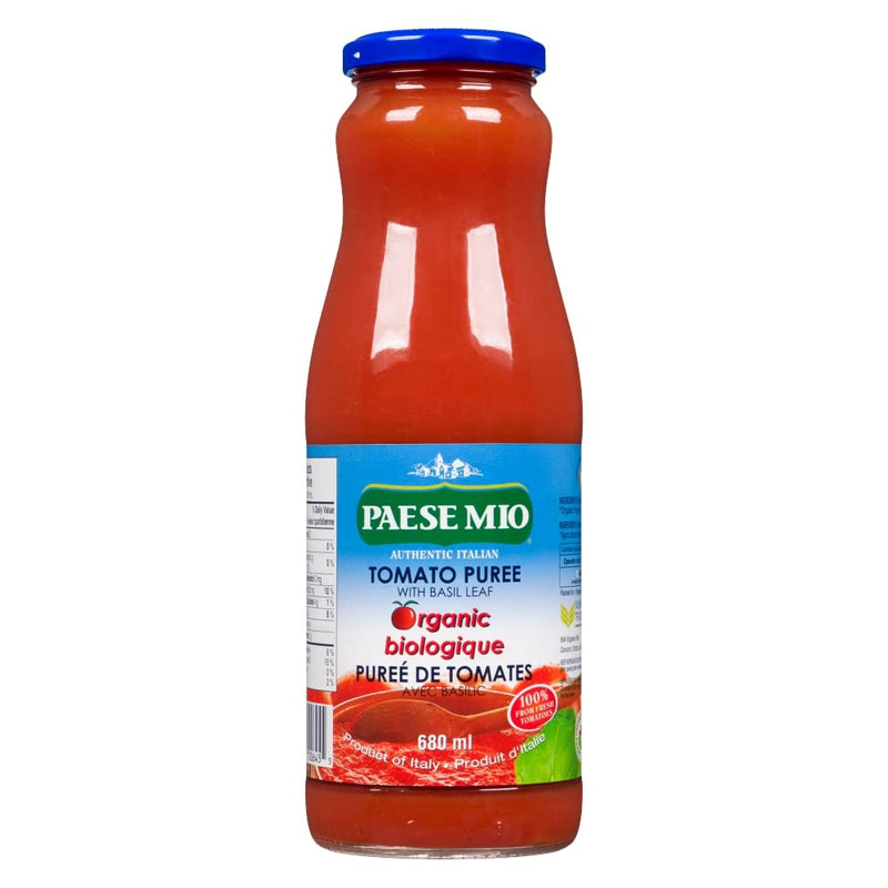 Organic Tomato Puree with Basil