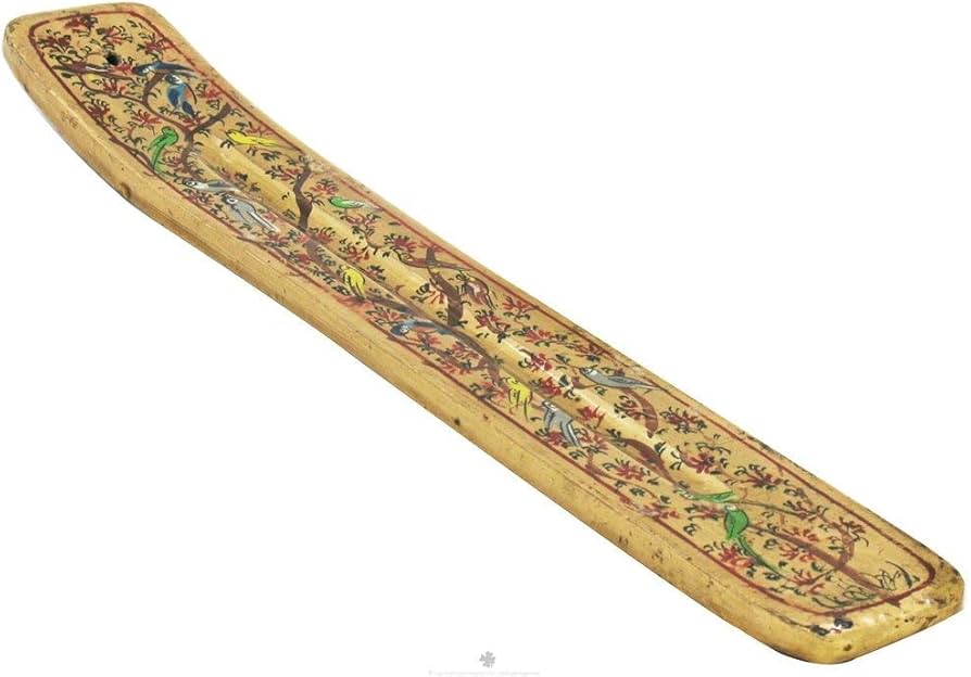 Painted Wood Incense Holder