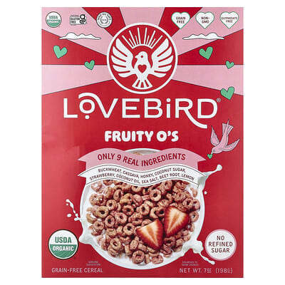 Lovebird Organic Grain-Free Fruity O's Cereal