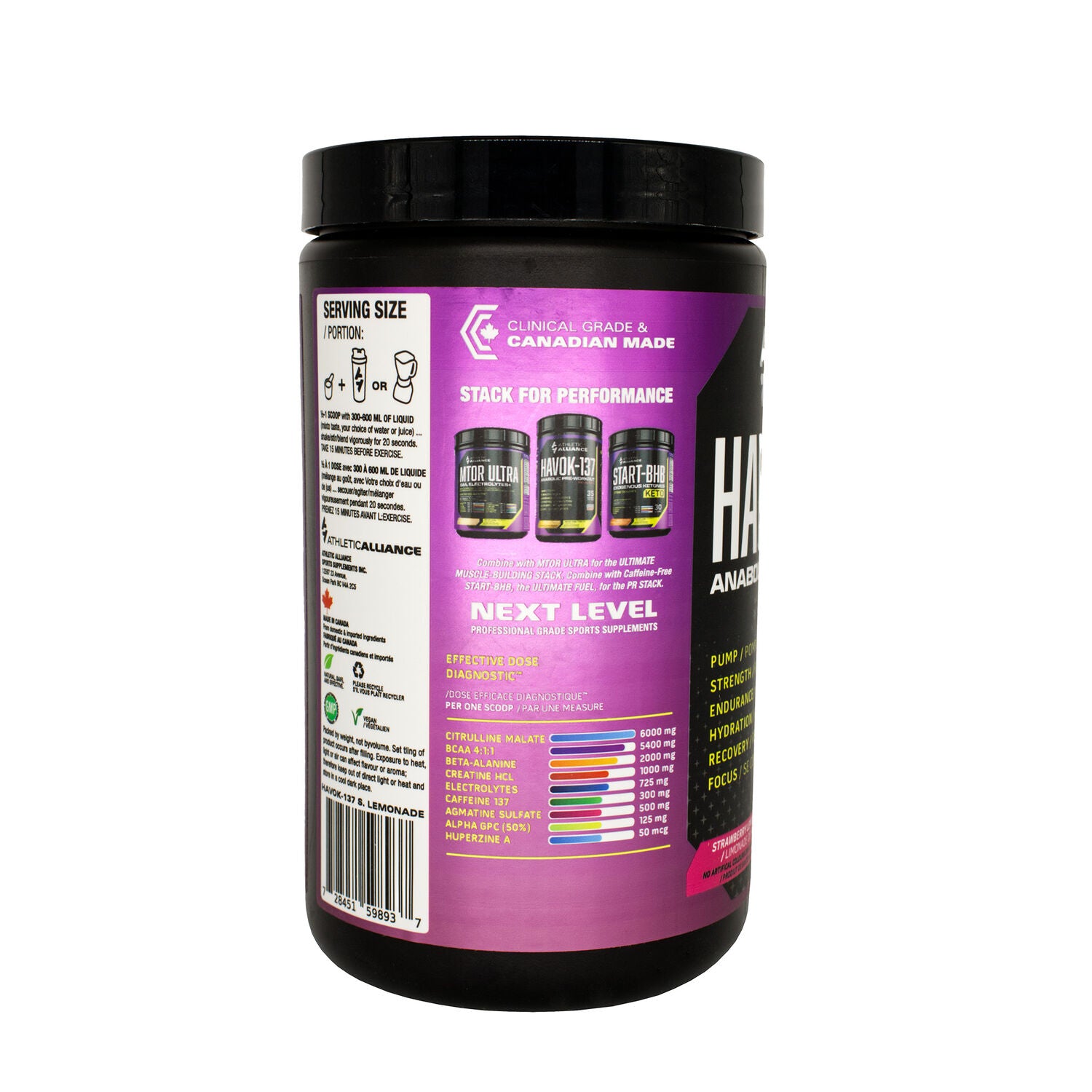Strawberry Lemonade Havok-137 Pre-Workout