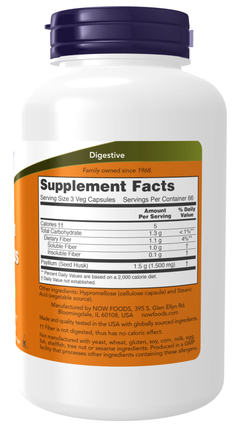 Now Psyllium Husk - 500mg