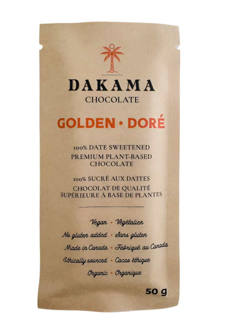 Plant-Based Golden Chocolate Bar