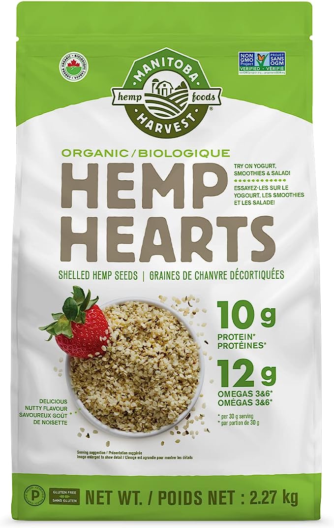 Organic Raw Shelled Hemp Hearts