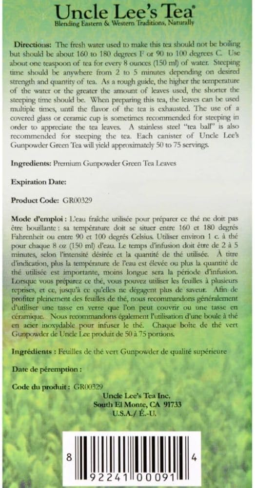 Gunpowder Green Tea - Bulk